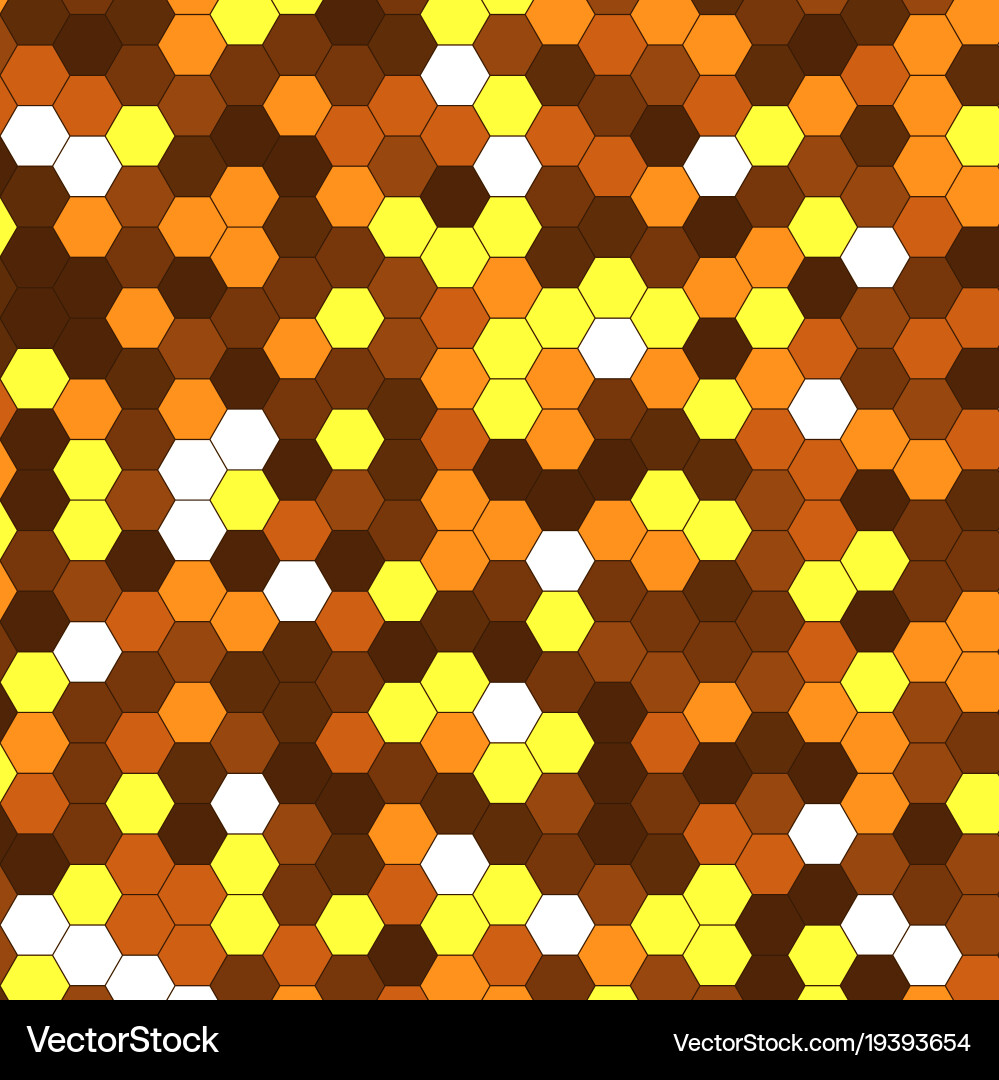 Abstract background of multicolored hexagon vector image