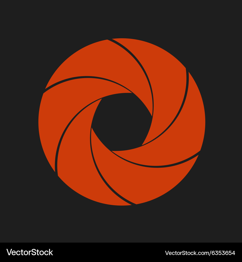 Aperture design element Vector Image