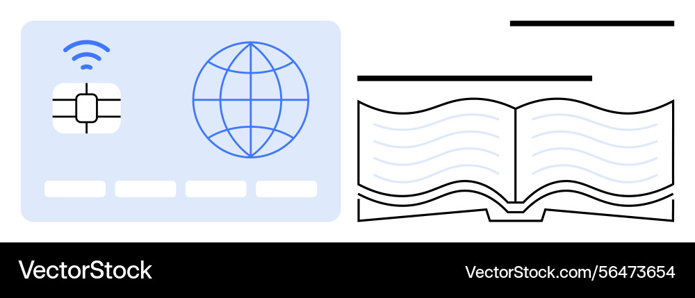 Digital identification and knowledge concept Digital identification and knowledge concept vector image