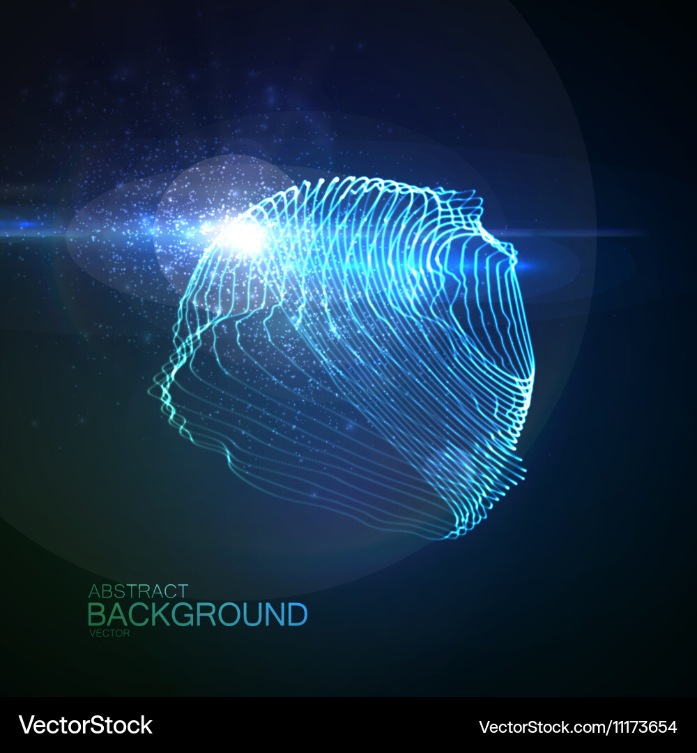 Digital Particle Burst vector image
