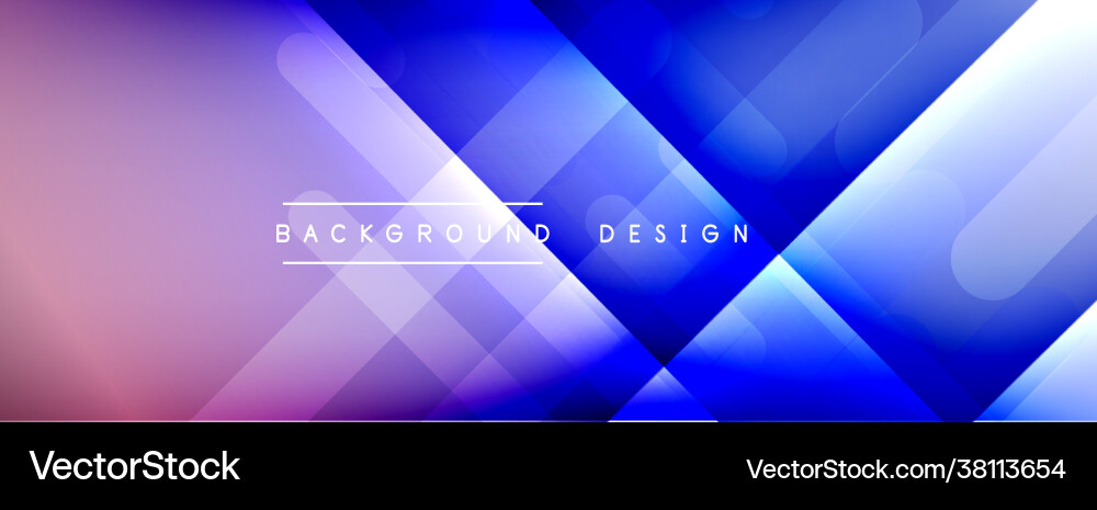 Dynamic lines abstract background 3d shadow Vector Image