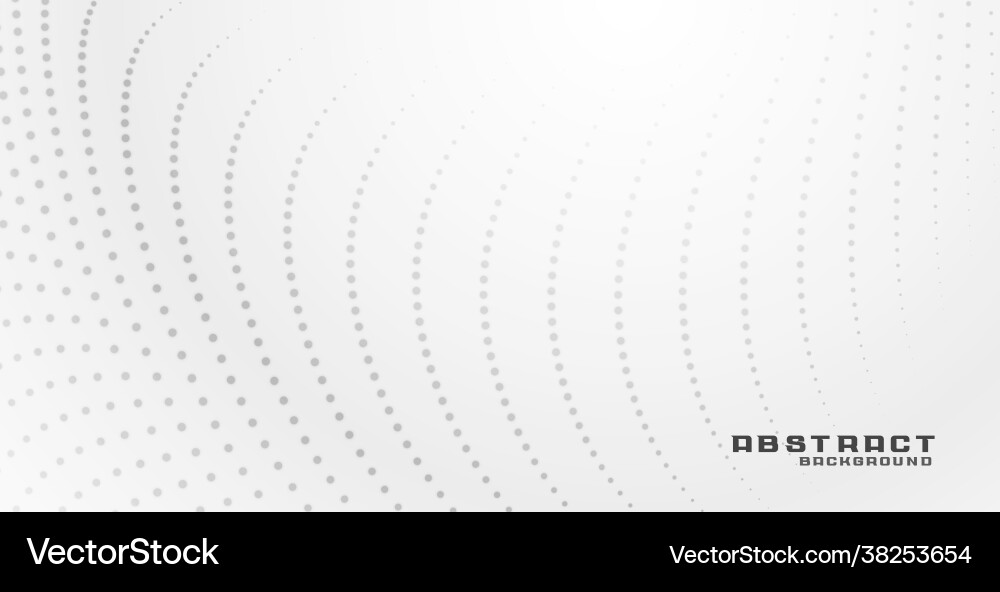 Elegant white background with particle dots Vector Image