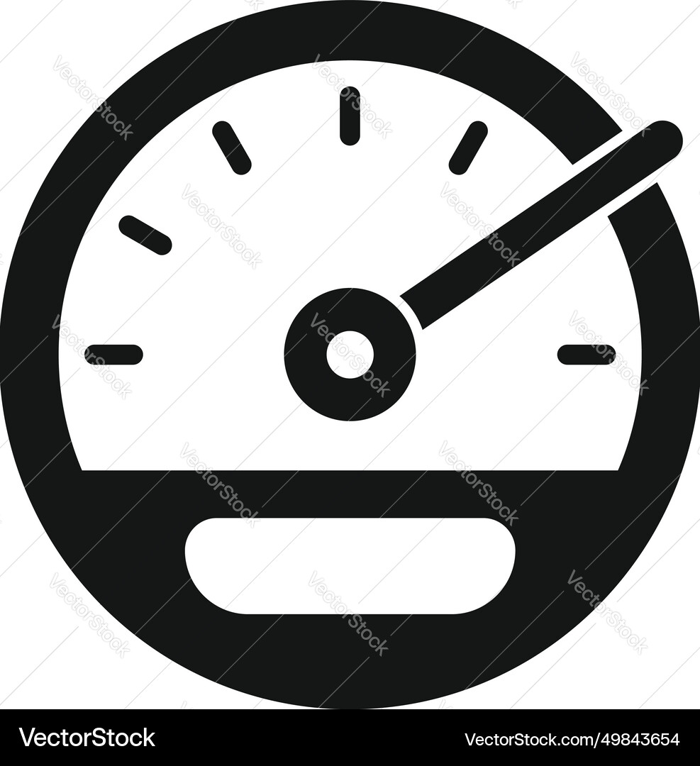 Fast speed gauge icon simple pace Fast speed gauge icon simple pace vector image