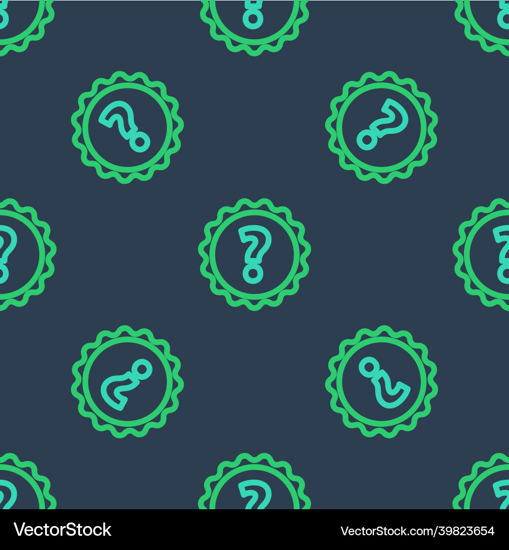 Line question mark icon isolated seamless pattern Line question mark icon isolated seamless pattern vector image