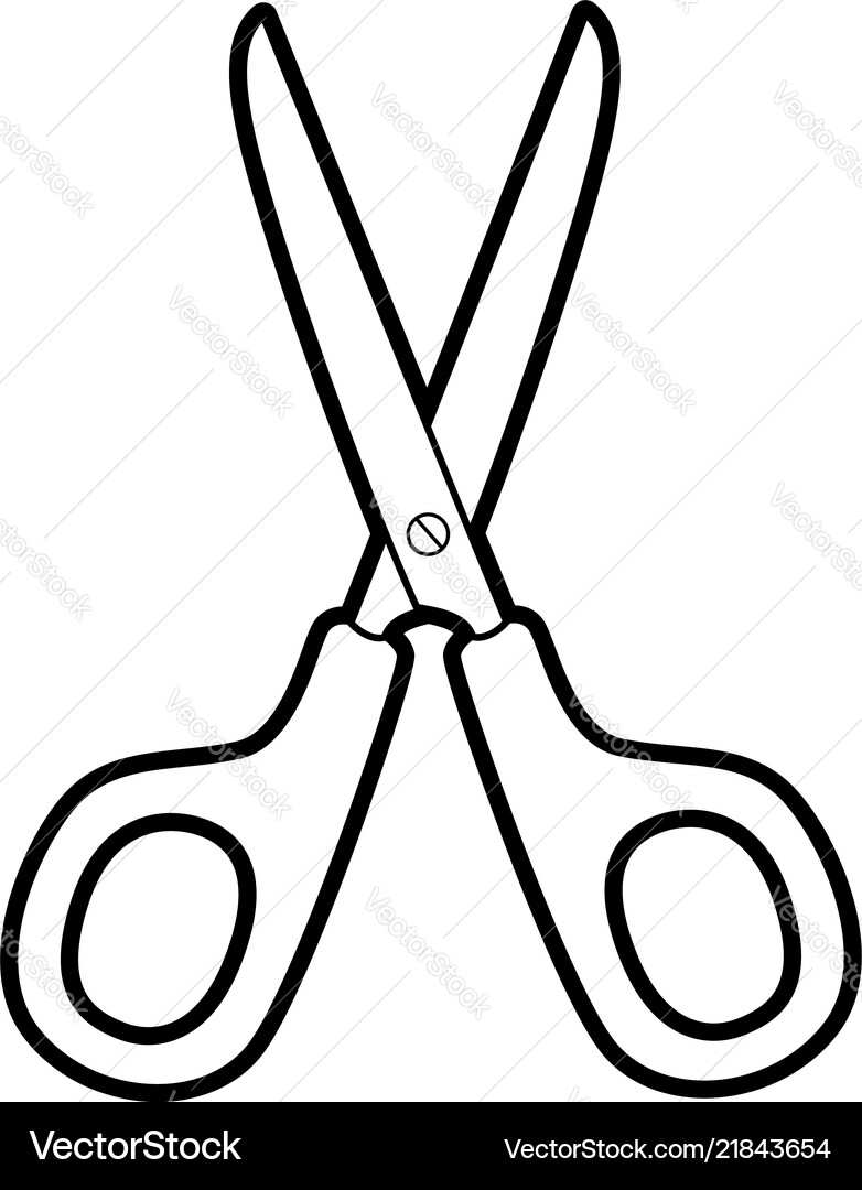 Scissors cartoon Royalty Free Vector Image - VectorStock