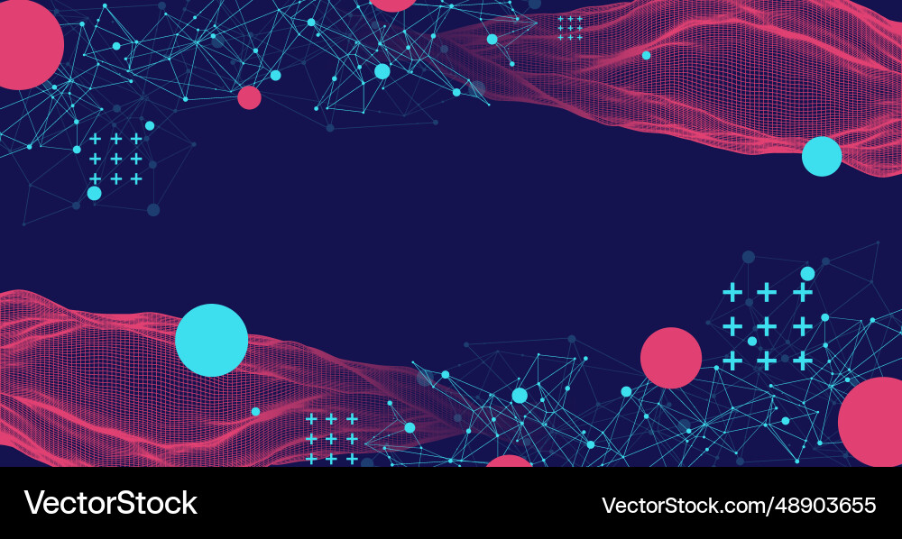 Abstract wave is made in a frame style template Abstract wave is made in a frame style template vector image