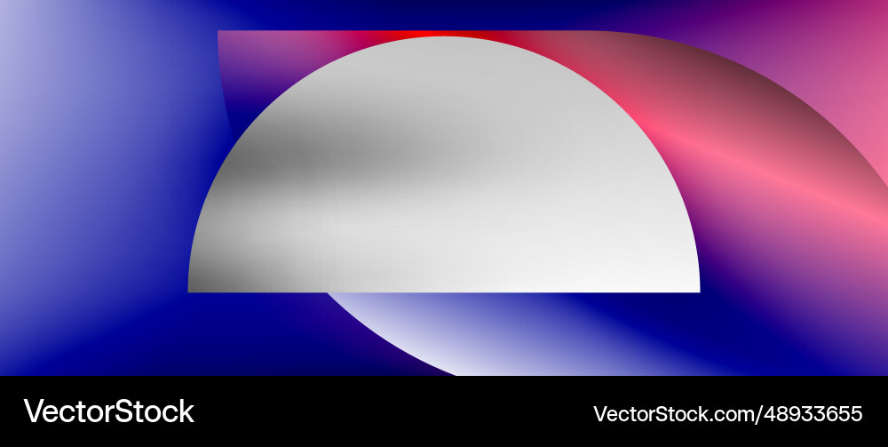 Circles and round shapes with gradients minimal Vector Image