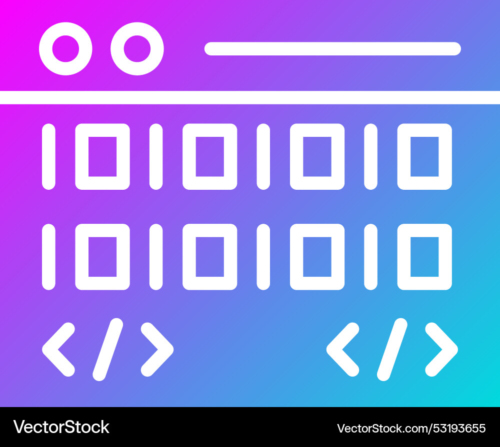 Coding icon design vector image