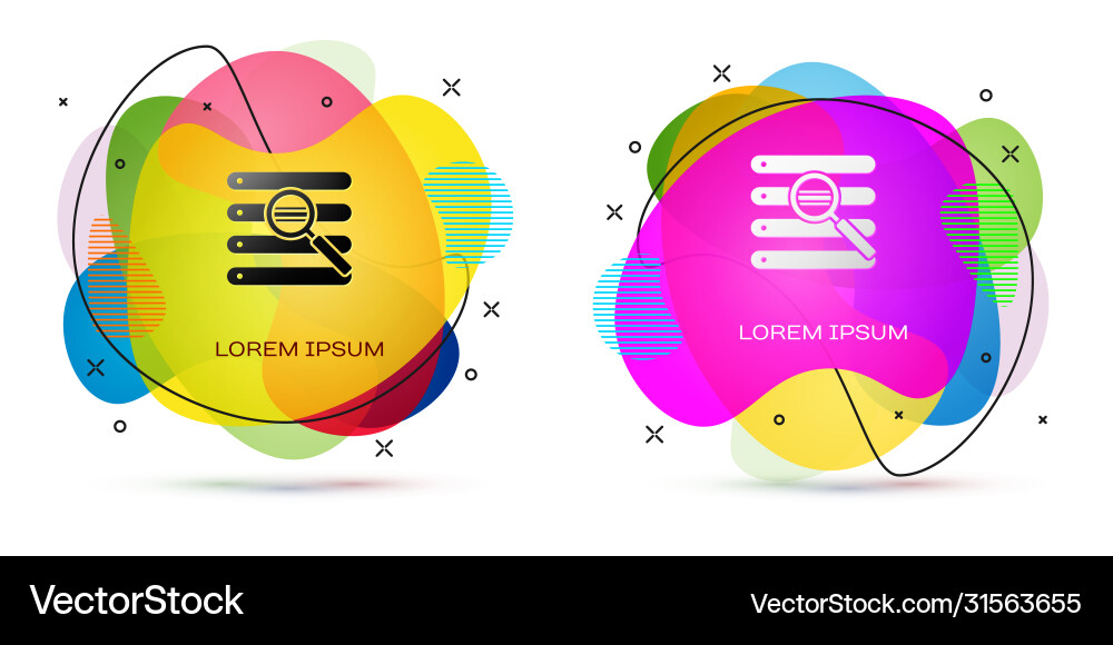 Color search in a browser window icon isolated Vector Image