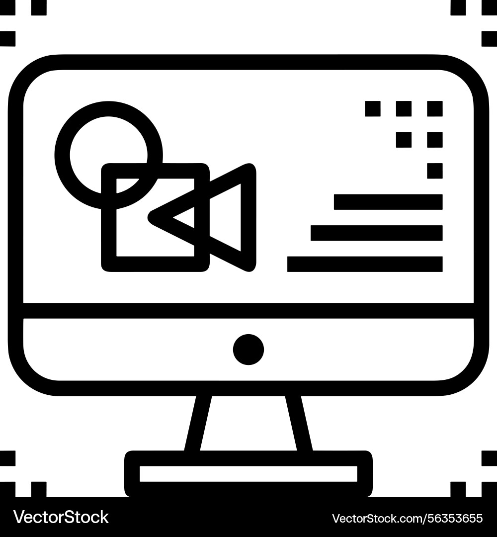 Computer icon symbol image Vector Image