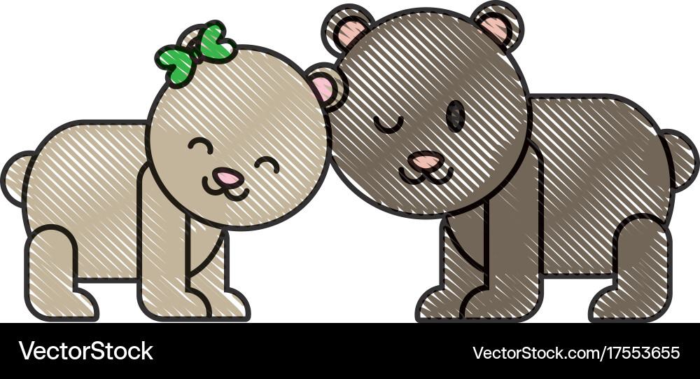 Cute bears icon Royalty Free Vector Image - VectorStock