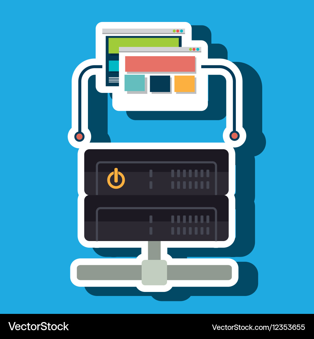 Data base web page Vector Image