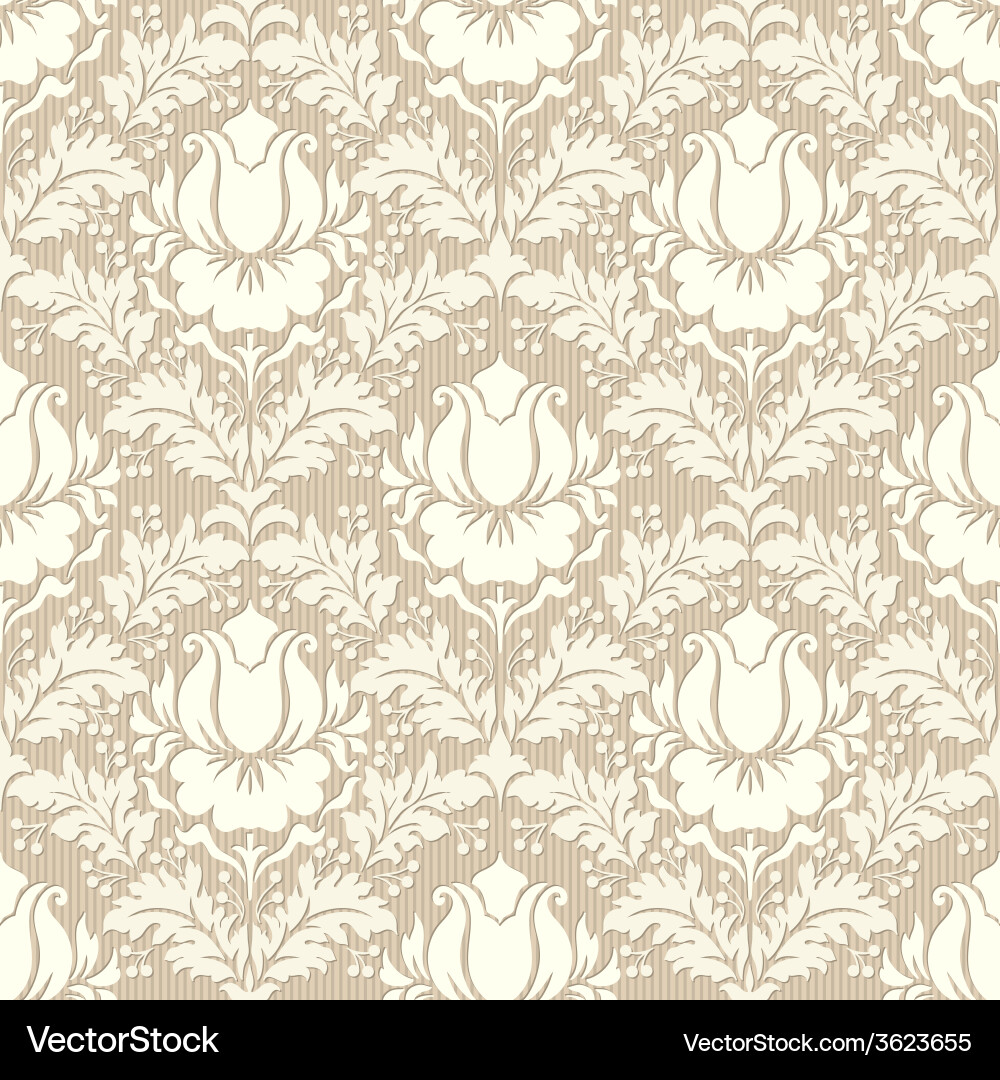 Elegant Damask Pattern Vector Image