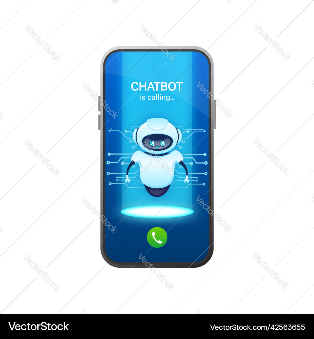 Flat chat bot for web design isometric Flat chat bot for web design isometric vector image