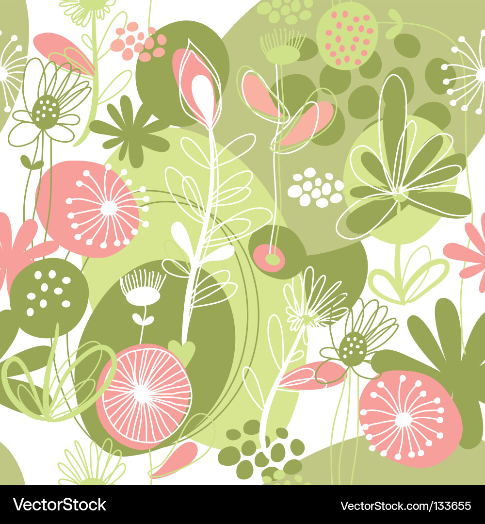 Floral Seamless Pattern vector image