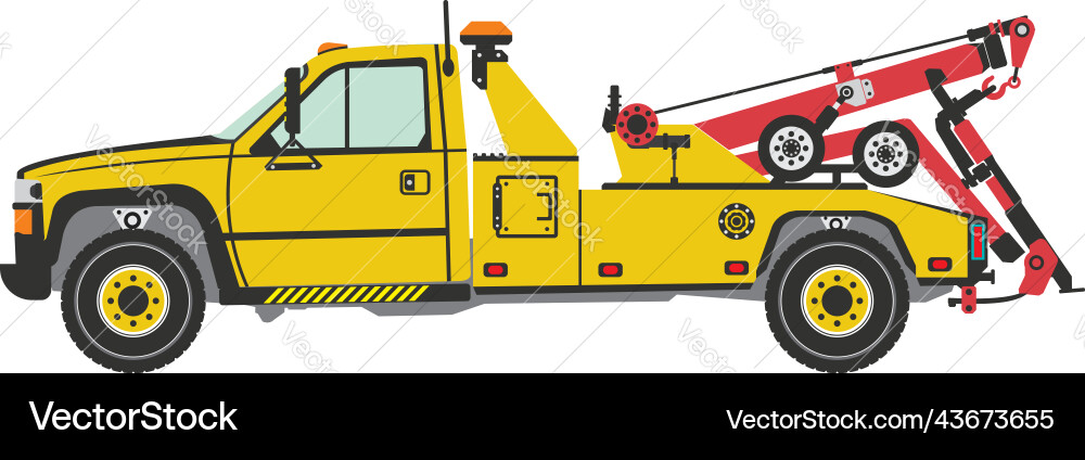 Integrierter Schlepper mit Winden und Hebezeug Integrierter Schlepper mit Winden und Hebezeug vektorbild