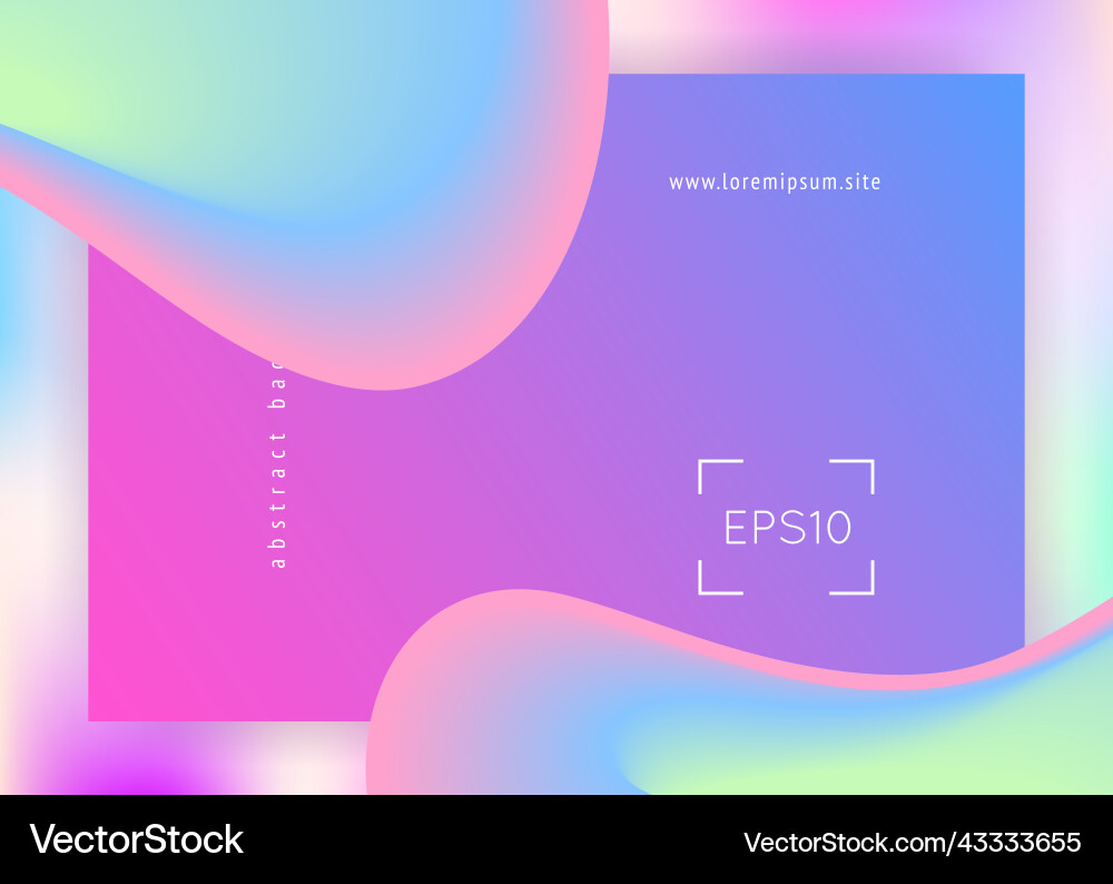 Landing page with liquid dynamic elements Landing page with liquid dynamic elements vector image