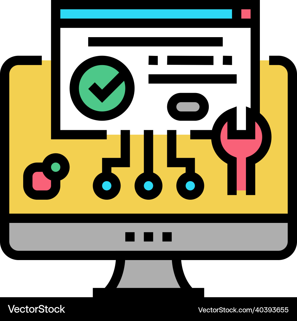Plugin program color icon Plugin program color icon Vector Image