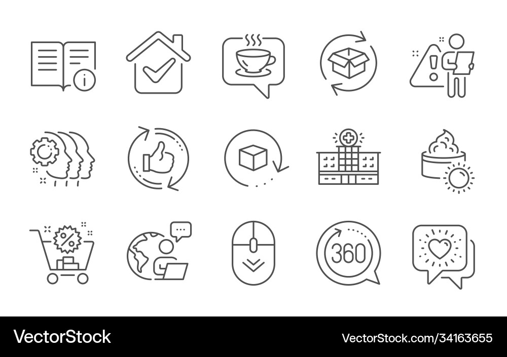Scroll down technical info and return package Scroll down technical info and return package vector image