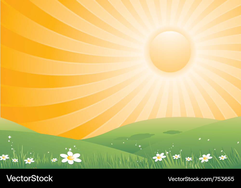Tropical Summer Landscape Royalty Free Vector Image