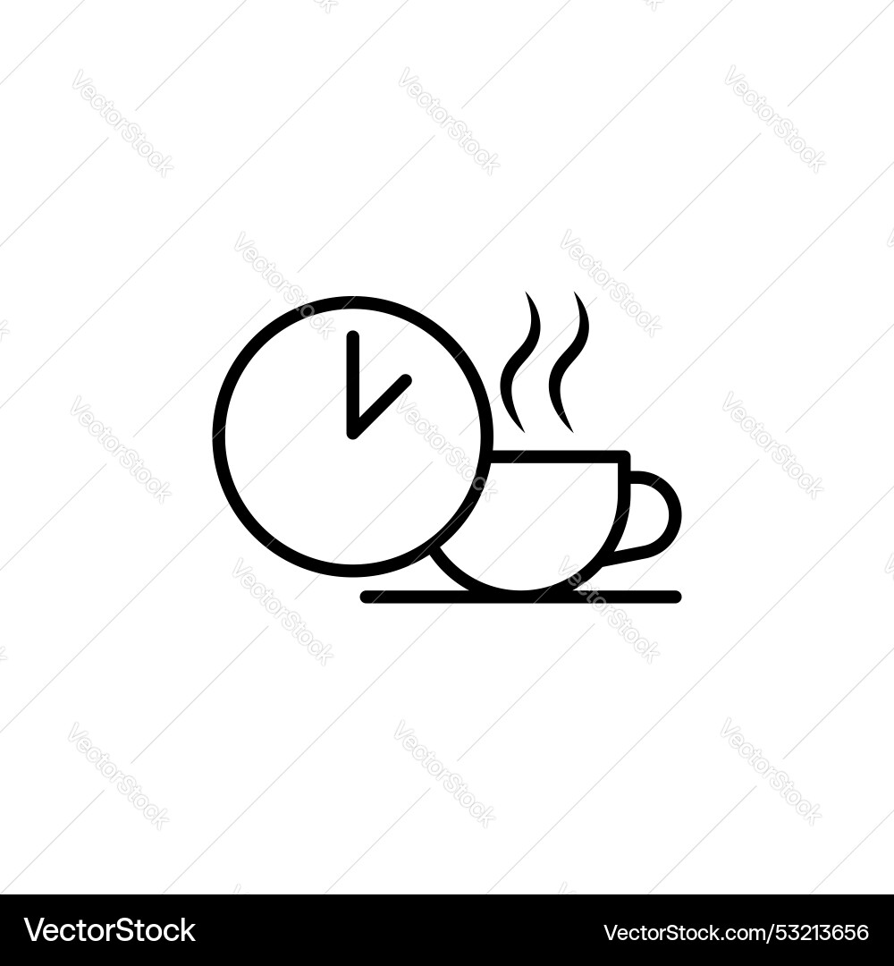 Break line icon isolated on white background Vector Image