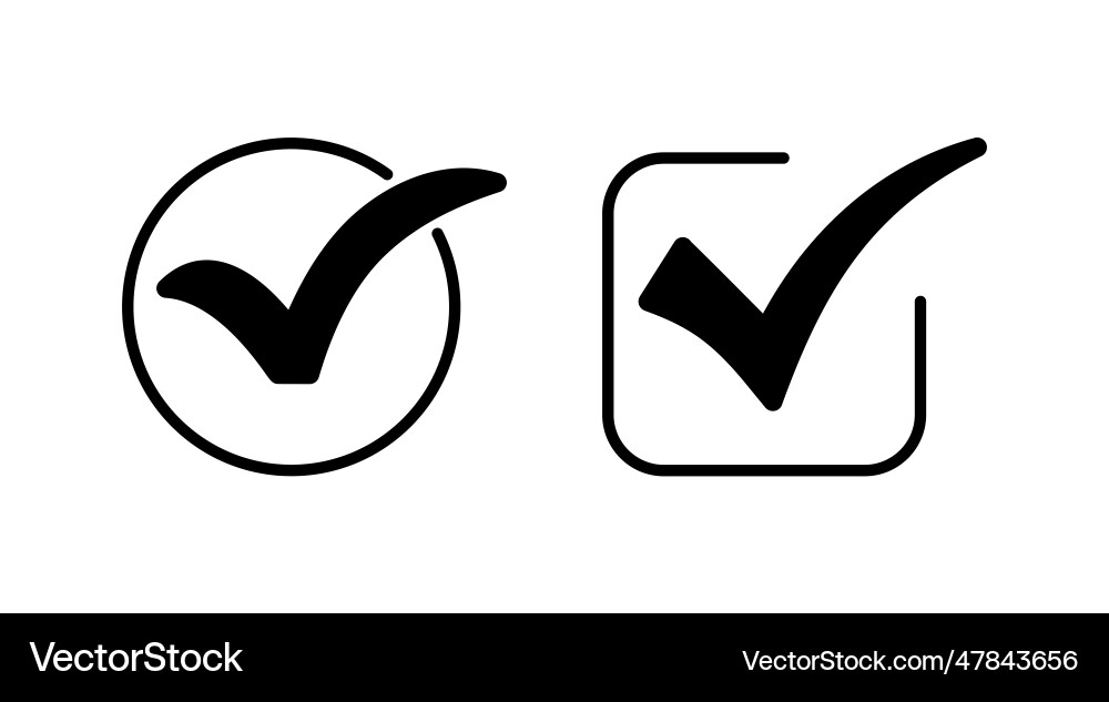 Check icon mark list button Check icon mark list button vector image