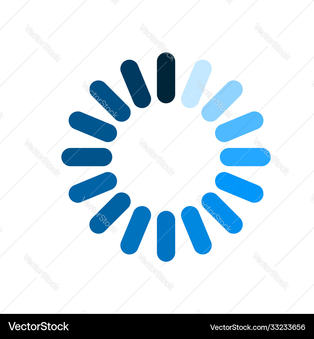 Circle loader wait load spinning preloader Circle loader wait load spinning preloader vector image