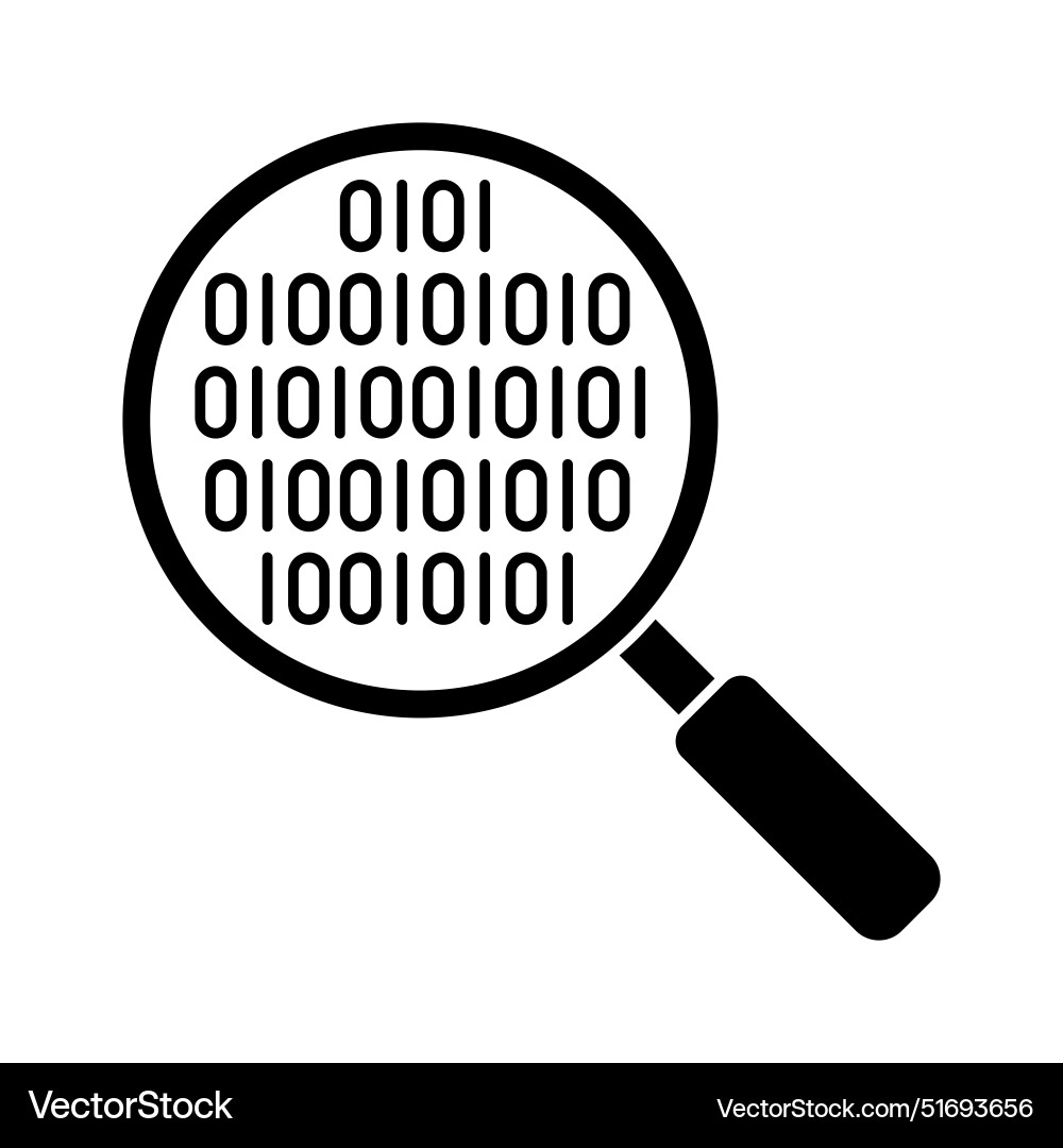 Coding research icon Coding research icon vector image