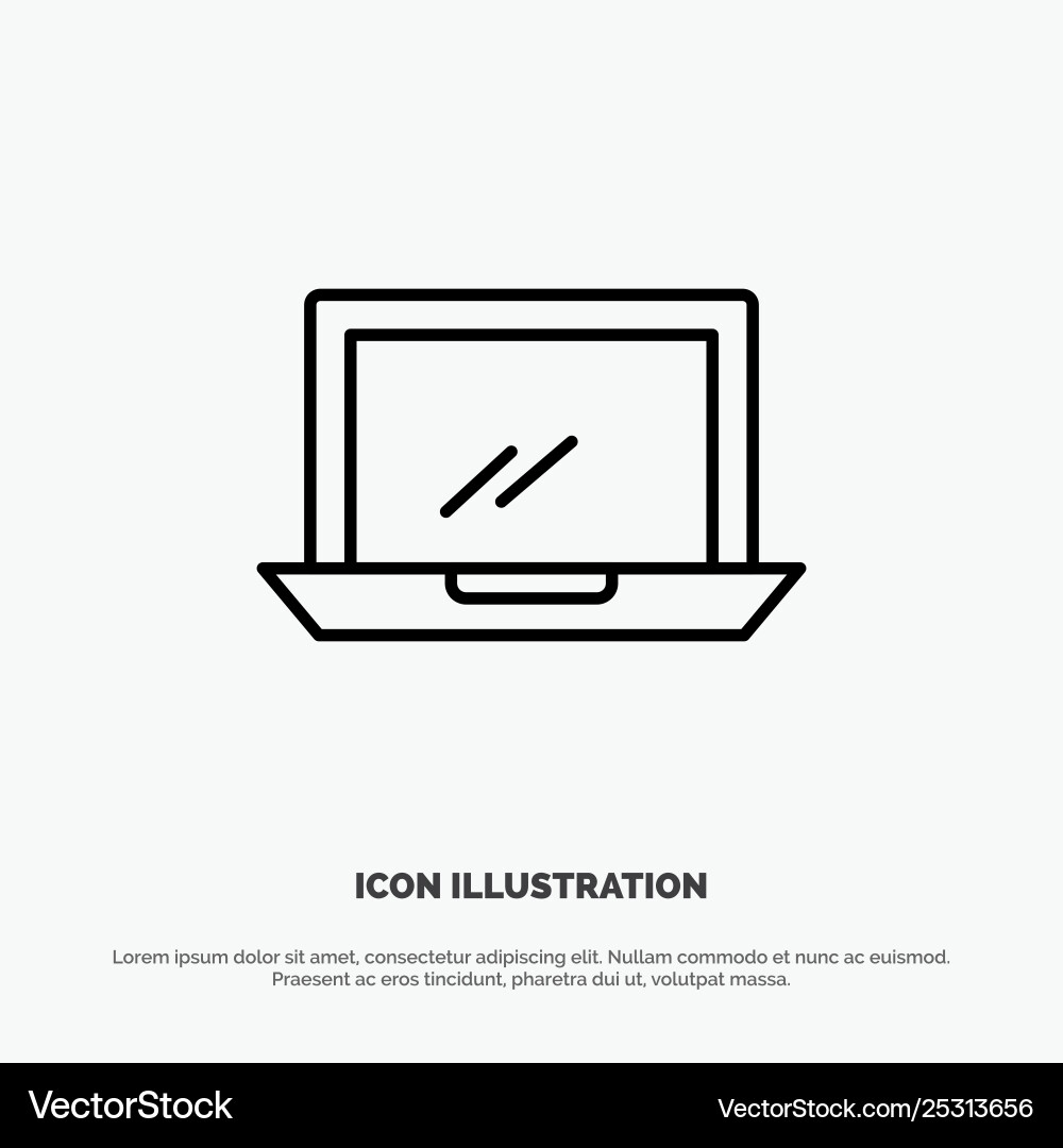 Computer desktop device hardware pc line icon Computer desktop device hardware pc line icon vector image