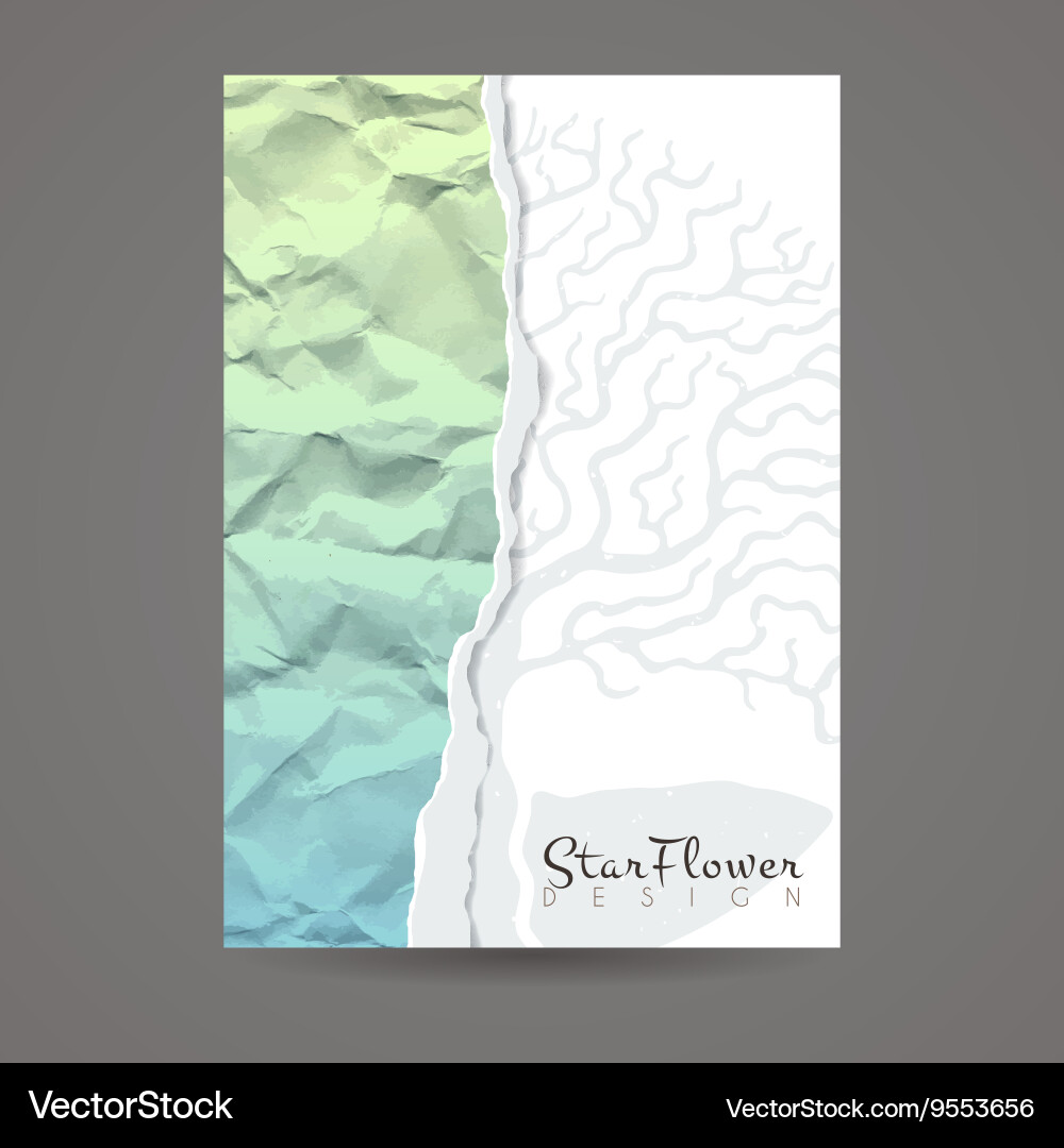 Design template business card with tree Vector Image