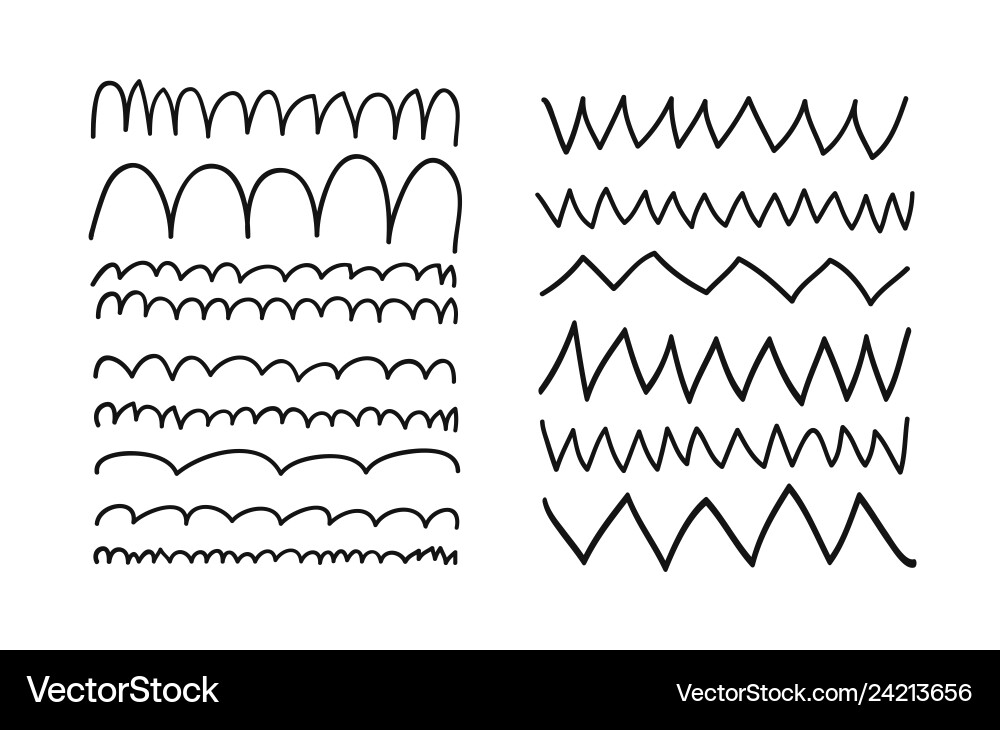 Hand drawn set of objects for design use black Hand drawn set of objects for design use black vector image