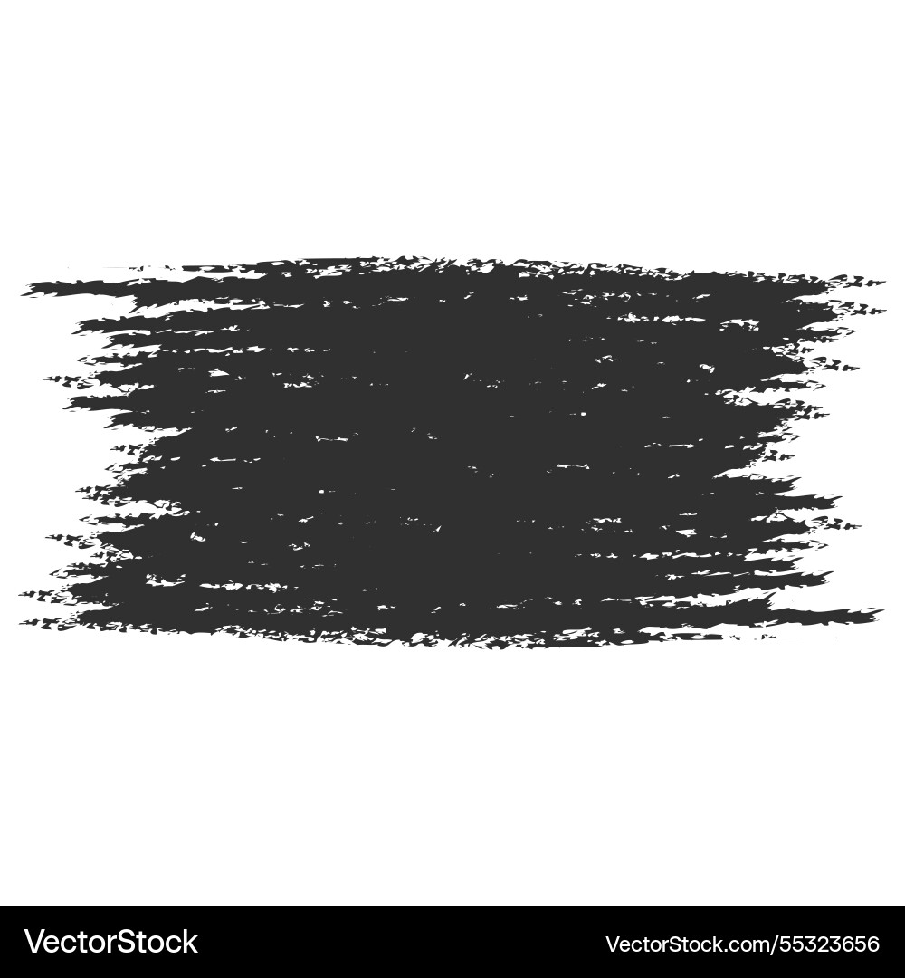Horizontal crayon scribble texture bold black Vector Image