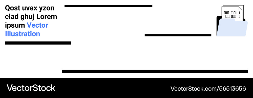Organized digital document stored in folder Organized digital document stored in folder vector image