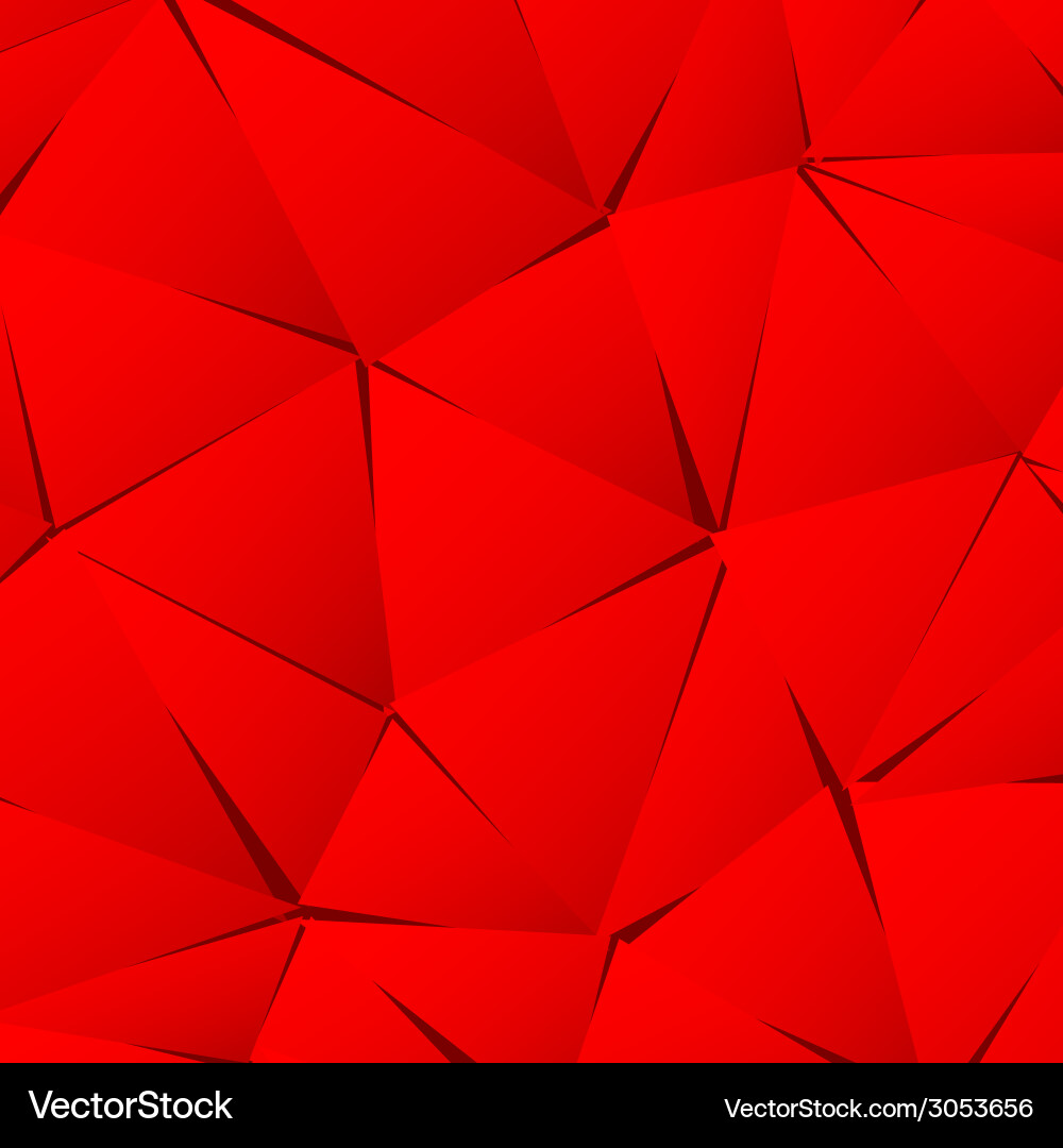 Red Paper Triangle Pattern vector image