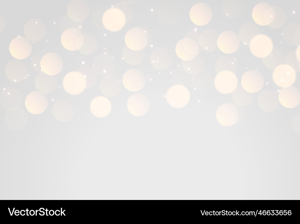 Soft gray bokeh light effect background design vector image