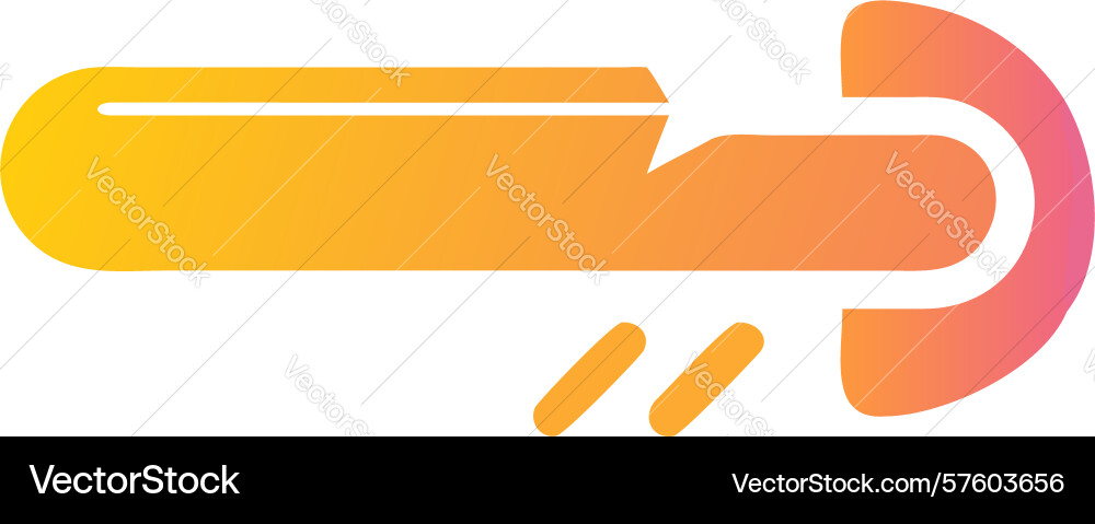 Text highlight annotation tool icon design vector image
