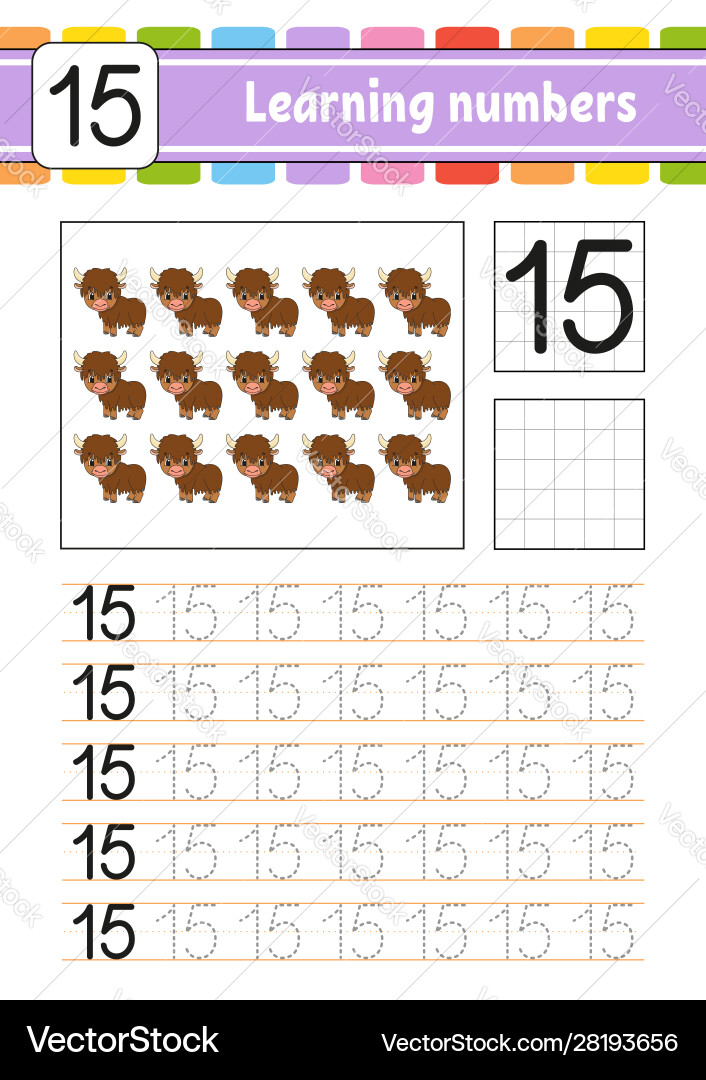 Trace and write handwriting practice learning Trace and write handwriting practice learning vector image