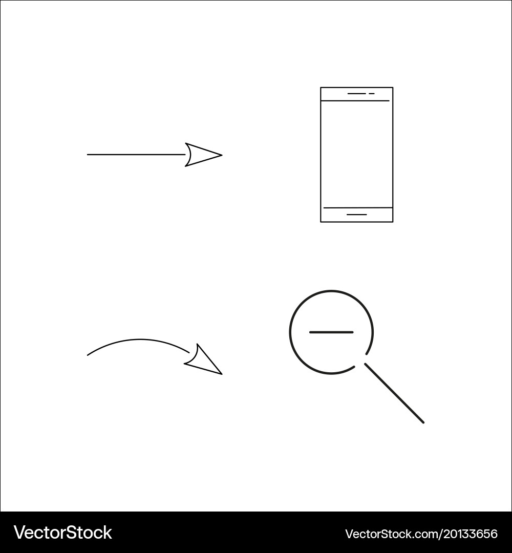Web einfache lineare Icon setsimple Umriss Icons Vektorbild