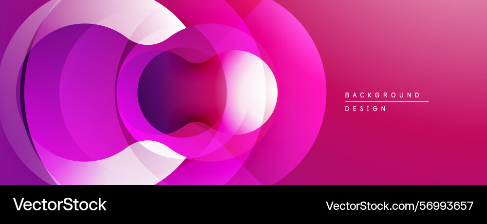 Abstract pink design features overlapping circles Abstract pink design features overlapping circles Vector Image