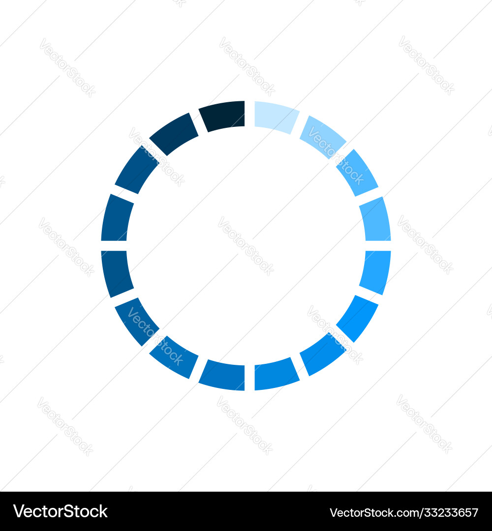 Circle loader wait load spinning preloader Circle loader wait load spinning preloader vector image