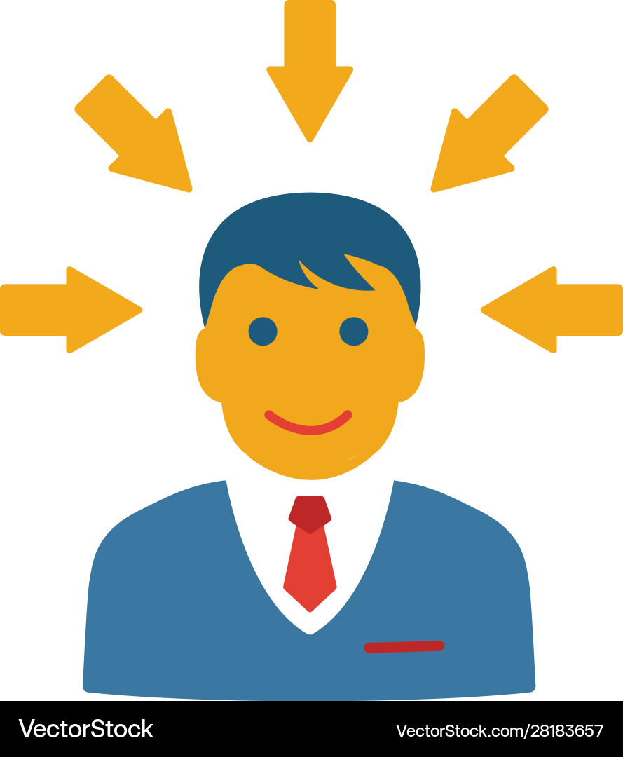 Concentration icon simple element from Vector Image