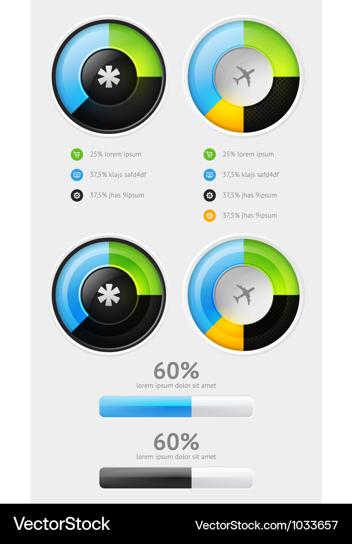 Data Visualization Elements vector image