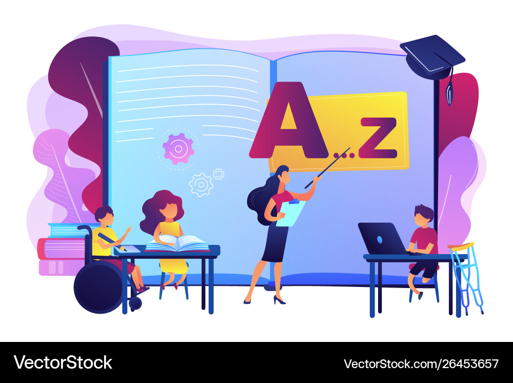 Inclusive education concept Inclusive education concept vector image