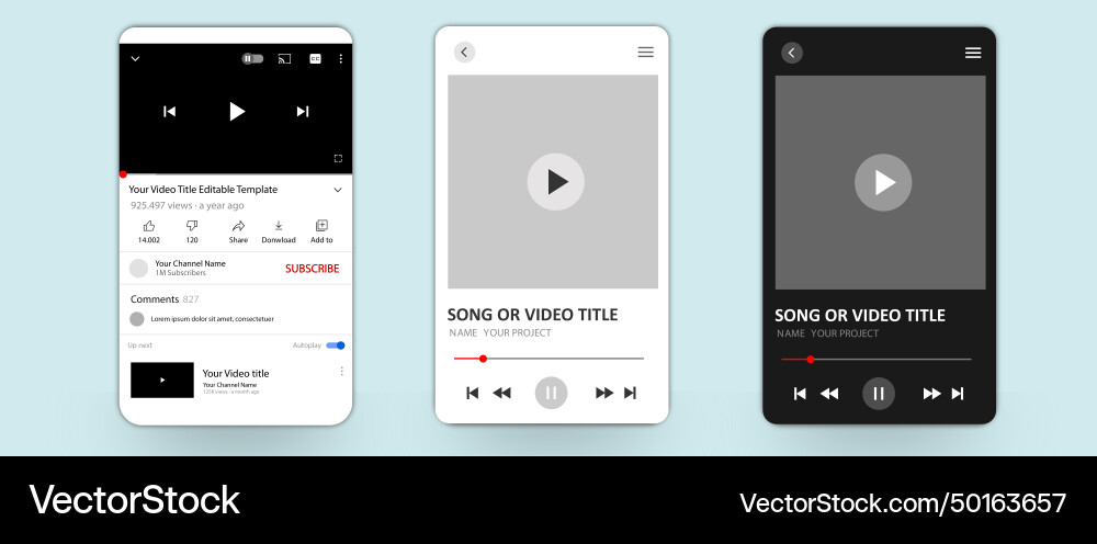 Instagram post frame mockup Template Design Vektorbild