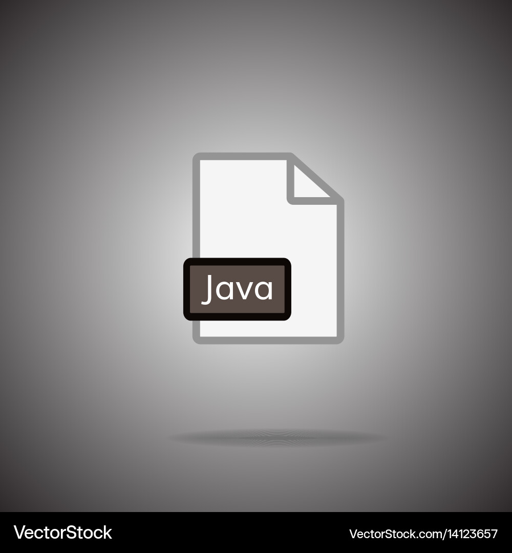 Java icon format symbol sign vector image