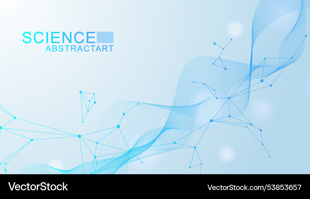 Modern abstract molecules structure for science Modern abstract molecules structure for science vector image