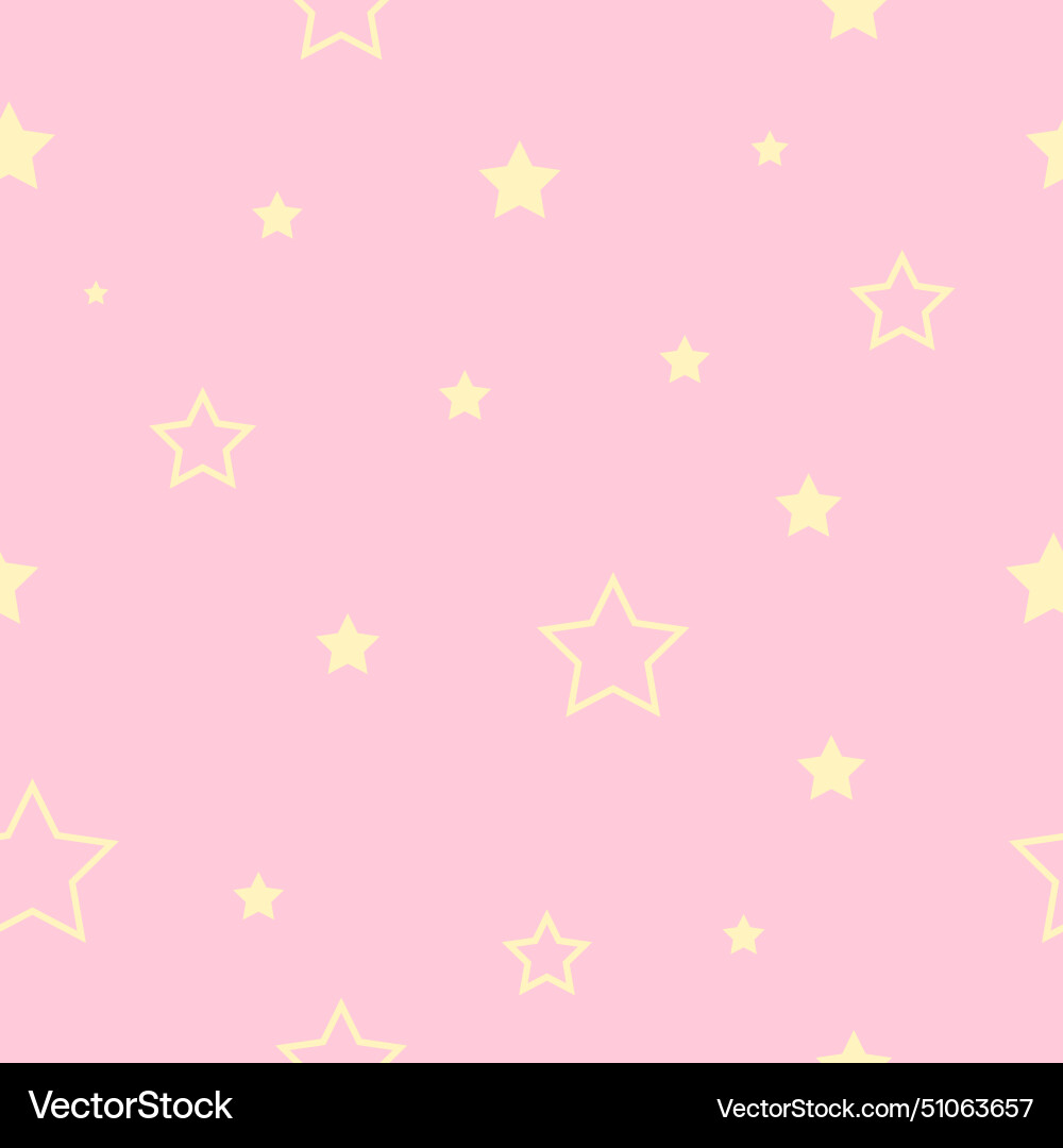 Seamless stars pattern endless texture background Vector Image