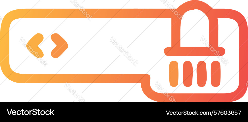 Secure code development lock icon design vector image