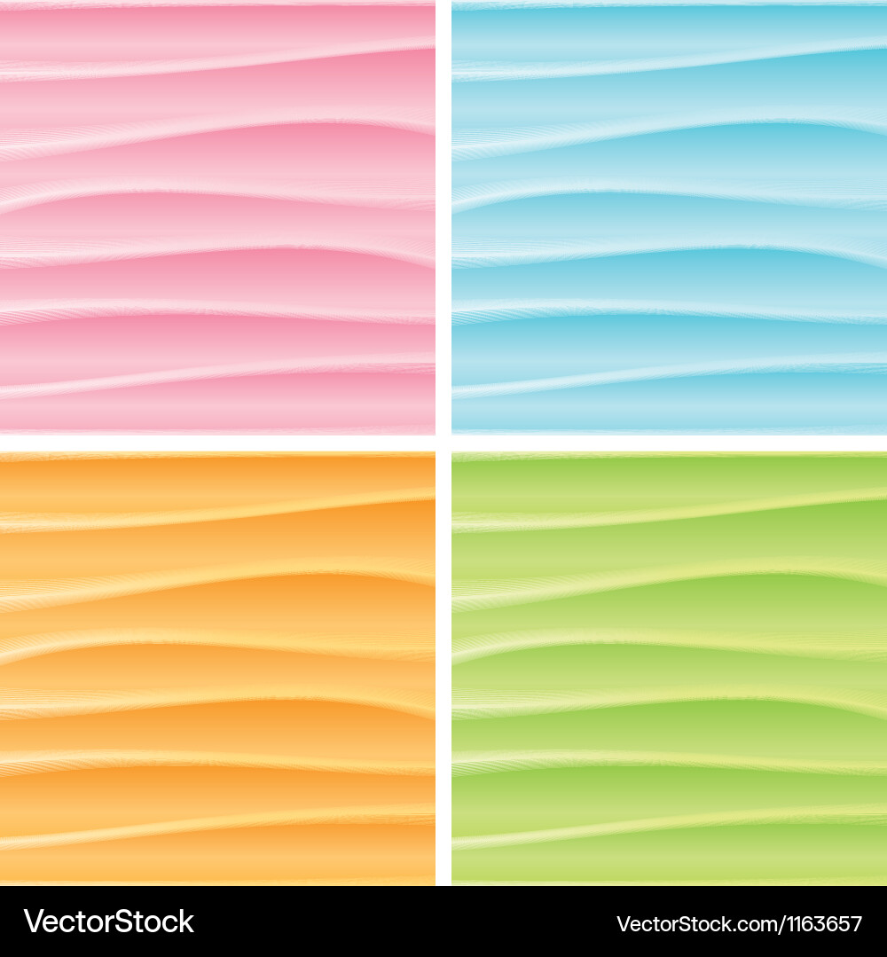 Set of abstract wavy backgrounds graphics vector image