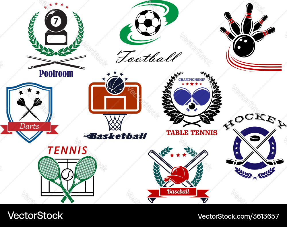 Sports Logo Collection vector image